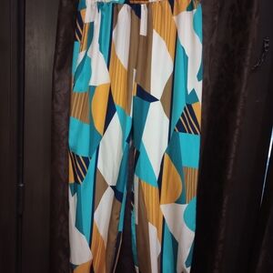 Colorful Geometric Women's Pants
